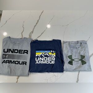Under Armour Kids' Gray and Blue Tees